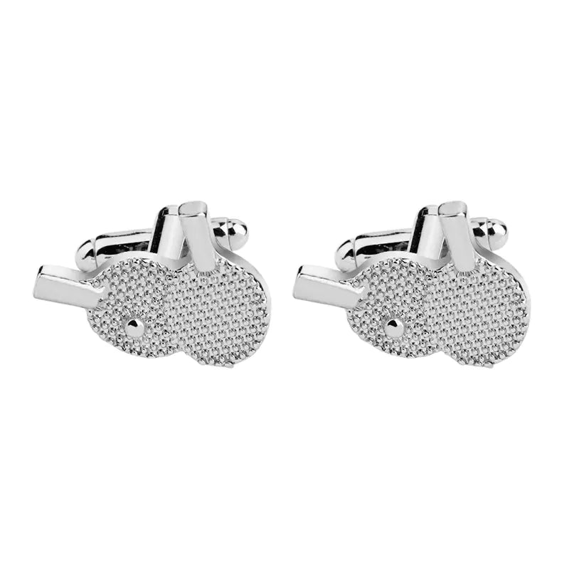 Creative Table Tennis Paddle Cufflinks for Men