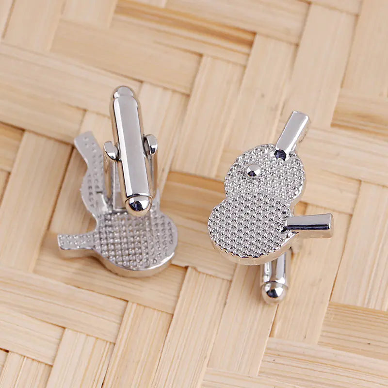 Creative Table Tennis Paddle Cufflinks for Men