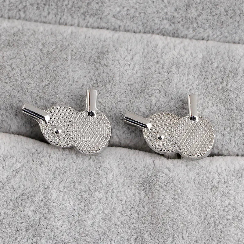 Creative Table Tennis Paddle Cufflinks for Men